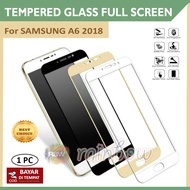 rainbow Tempered Glass Samsung A6 2018 Full Screen Protector Samsung A6 2018 Black Gold Tempered Ful