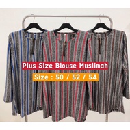 🔥Ready Stock🔥 Plus Size Blouse Muslimah /Baju Muslimah /Blouse Muslimah