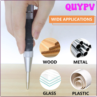 QUYPV สว่านโลหะสำหรับงานไม้ตรงกลางอัตโนมัติปรับสปริงโหลดอัตโนมัติเครื่องมือที่เจาะโลหะอุปกรณ์ทำมือเจาะไม้ APITV