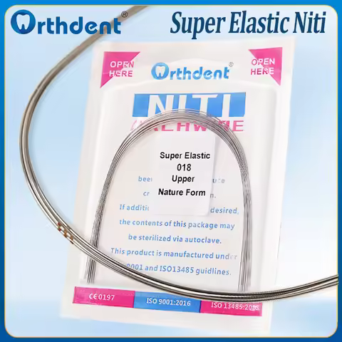 10Pcs Dental Niti Super Elastic Arch Wire Natural Ovoid Form Orthodontic Archwire Round Rectangular 