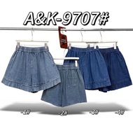 AK-707 Short Pants High Waist Denim Jeans Shorts Wanita