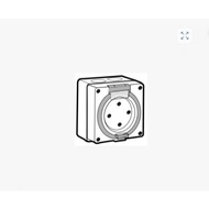3-phase socket – 4-pin round socket – Sino Vanlock – 56SO432