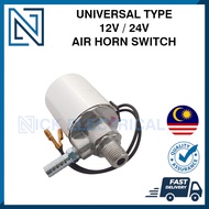 Heavy Duty 1/4" Air Horn Electric Solenoid Valve 12V / 24V Air Horn Switch For Lorry Truck Trailer Boat