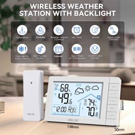 BALDR Digital Wireless Weather Station with Backlight / Temperature and Humidity / Alarm Clock (E056