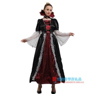 Halloween C o s p l a y Adult Stage Performance Costume Vampire Countess W-0 2 4 7 Bride Princess Dr