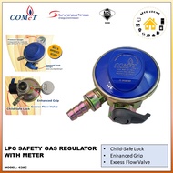 Comet 682C LPG Imported Domestic Gas Safety Regulator Sirim Approved With Meter kepala gas gas regulator