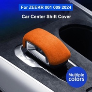 For ZEEKR 001 009 2024 Suede Car Center Shift Cover for ZEEKR 001 009 Gear Shift Knob Protective Cov