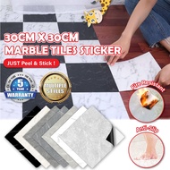 Marble Tiles Self Adhesive PVC Floor Sticker Lantai Vinyl Flooring Mozek Lantai Sticker Tikar Getah Lantai Pelekat