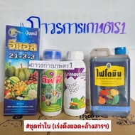 ชุดทำใบ(ปุ๋ยจีแอล21-3-3กิฟฟี่แทนโนไฟโตมิน)ชุดเร่งต้นเร่งใบ 3.9กก.