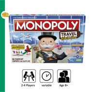 [SG STOCK]Monopoly Travel World Tour Board Game for Families and Kids Age 8+ With Token Stampers and