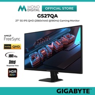 GIGABYTE 27" GS27QA QHD (2560X1440 @180HZ) LED SS IPS LCD GAMING MONITOR (1MS, INPUT: HDMI + DP, VES