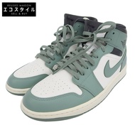 Nike Air Jordan 1 Mid shoes, men's, like new, Jade Smoke green, size 29cm, BQ6472-130 29 [Used]
