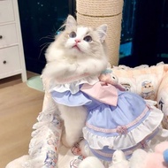 Dog Clothes Princess Skirt Lolita Cat Thin Summer Clothing Cream Sweet Pet 6T9I