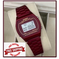 !! _Casio B640 Watch Maroon B640 Digital Watch_Women's Watch_Women's Watch_Lepria