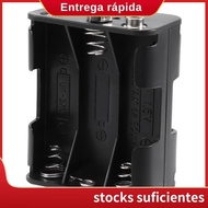 Double Side Spring 6 x 1.5 V AA Battery Holder Case Box Black