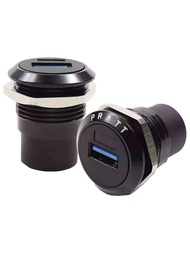 · · · USB2.0 Aviation Plug Data Waterproof Connector USB3.0 Female Socket Industrial Opening 24mm Ca