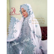 Maharani aeries white-mint Mukena