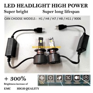 LED HEADLIGHT HIGH POWER H1 H4 H7 H8 H11 9006 SUPER BRIGHT SUPER LONG LIFESPAN (UP TO 300% BRIGHTNES