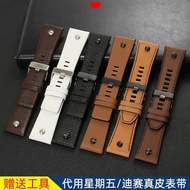 Watch Strap Genuine Leather Watch Strap Substitute Dissay DZ7257 7395 7406 1657 4519 Friday Leather 