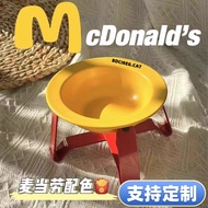 BD Cat Bowl Ceramic Underglaze Color Pet Bowl Eating Food Drinking Water Dog Bowl Heightening Neck P