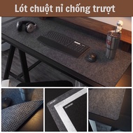 Anti-slip felt mouse pad, premium 3mm thick felt mouse pad, large size 140x70cm, 120x60cm, 100x50cm.