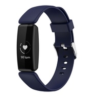 Dây Đeo Đồng Hồ Cho Fitbit Inspire 2 Silicon Dây Khóa Kim Loại Vòng Đeo Tay Dây Đeo Cổ Tay Thể Thao