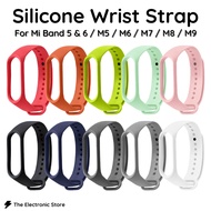 Silicone Wrist Band Strap For Xiaomi Mi Band 5 / Mi Band 6 / M5 / M6 / M7 / M8 / M9 Smart Watch