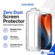 Anvers iPhone Screen Protector for 17 Pro Max/16 Pro/16e/15/14/13 Plus Full Coverage Tempered Glass 