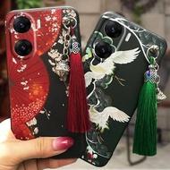 Back Cover Anti-knock Phone Case For VIVO V29E india Soft case Tassel Shockproof Silicone TPU Durabl