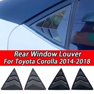 Toyota Corolla Altis E170 2014-2018 Rear Window Louver Shutter Cover Exterior Side Vent Trim Sticker