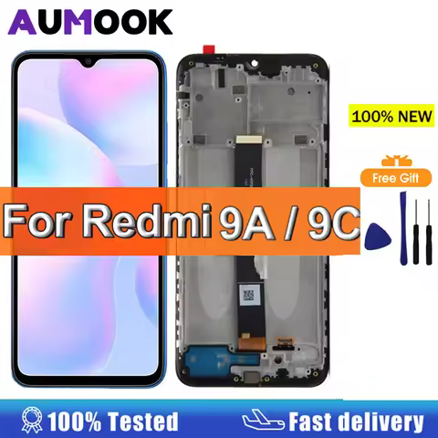 6.53'9A 9C Display For Xiaomi Redmi 9A 9C LCD Display Ouch Screen Digitizer For Redmi 9A 9C LCD Repl