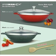 Kuali Areikan KOREA WOK 40 CM/32 CM die cast non stick