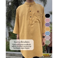 KATUN Plain Ibrahim Kurta 3 Sleeve Kurta/4 Long Kurta Plain Medina Cottonkoko