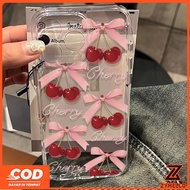 Suitable for Realme Note 60 Note 70 Realme C61 Realme C63 C71 C75 Simple Cherry Bow Text Shockproof 