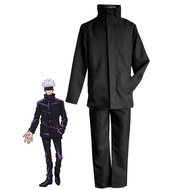 Anime Jujutsu Kaisen Cosplay Costume Gojo Satoru Wig for Adult Men School Uniform Sets Party Carnica