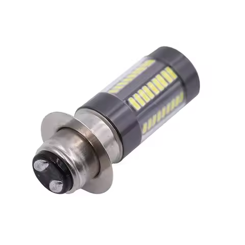 Motorcycle Modified Led Bulb H6M P15D White Light 6000K 990LM 100W Used For 12V-24V Hi/Lo Beam DRL F