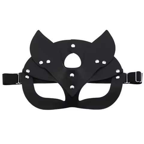 Female Leather Fox Mask PU Fox Mask Fox Cosplays Costume Masque Nightclub Party Personality Masks Ha
