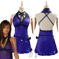 Game Final Fantasy VII Remake Tifa Lockhart Cosplay Costume Dress
