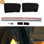 9S  2Pcs  Car Van SUV VIP Casement Curtain Anti- Sunshade Visor 50cmx47cm