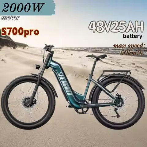 New Shengmilo S700 Pro Electric bike 2000w motor 48V25AH battery Electric bicycle 26 inch tire off r