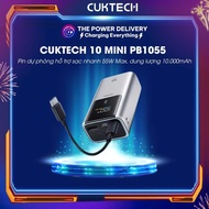 Cuktech 10 Mini PB1055 Backup Battery, Supports 55W Max Fast Charging, 10,000mAh Capacity, 18 Months