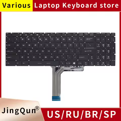 New US Russian Backlight Laptop Keyboard For Msi GE63VR GP73 GS73 GP75 GE73VR Raider RGB 7RF/8RF 8RE