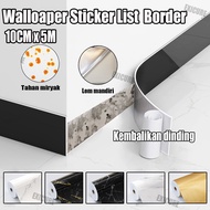 10CM*5M Wallpaper Sticker Border List Sticker Decoration Glossy Premium Waterproof Border Sticker Ce