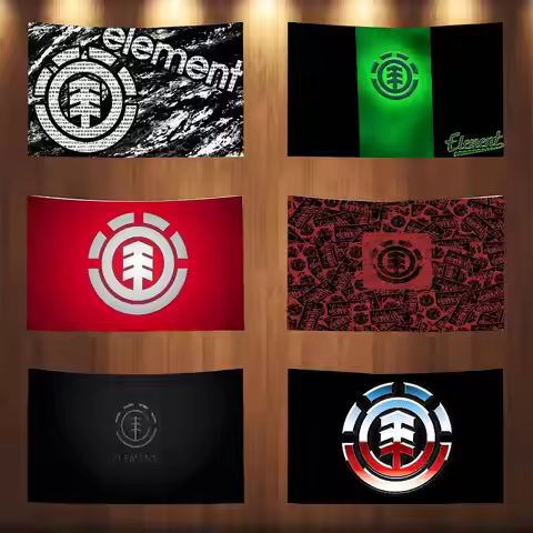 Element Skateboard Logo Flag Banner Tapestry Outdoor Decors Garage Decoration Funny Flags For Bedroo