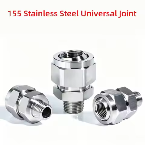 1/8" 1/4" 3/8" BSPT Stainless Steel Ball Universal Joint,155 Adjustable Ball Fittings,Connector,Adju
