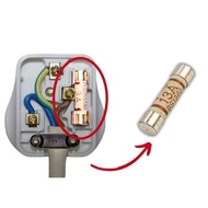 13A Top Fuse Ceramic Fuse Durable Domestic Fuses Plug Top Household Mains Cartridge Fuse UK Sockets 