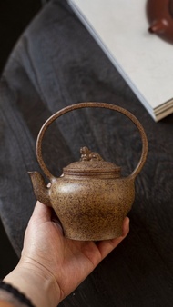 送禮紫砂壺茶壺福韵提梁 特高温 260cc 原矿老紫泥特高温烧制 老