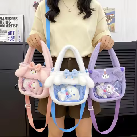 Cute Cartoon Kuroko's orm Small Plu Transparent Slant Crossbody Bag Handbag Single oulder Bag Lovely