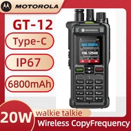 Ht motorola terbaru 2025 Jarak Jauh 30KM GT12 20W 6800Mah IP67 Situs Konstruksi Hotel Outdoor Spesia