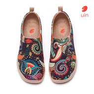 UIN Toledo I รองเท้าเดินทางทาสี รองเท้า Lefur สำหรับสุภาพสตรี-Wonder Mandala
